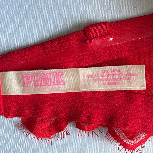 Strapless Eed Lace Bra 36C Pink Victoria’s Secret - Picture 6 of 7